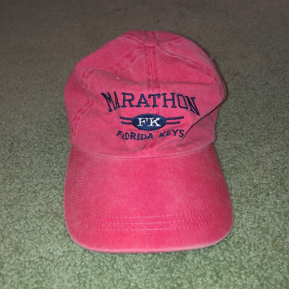 Coral baseball cap